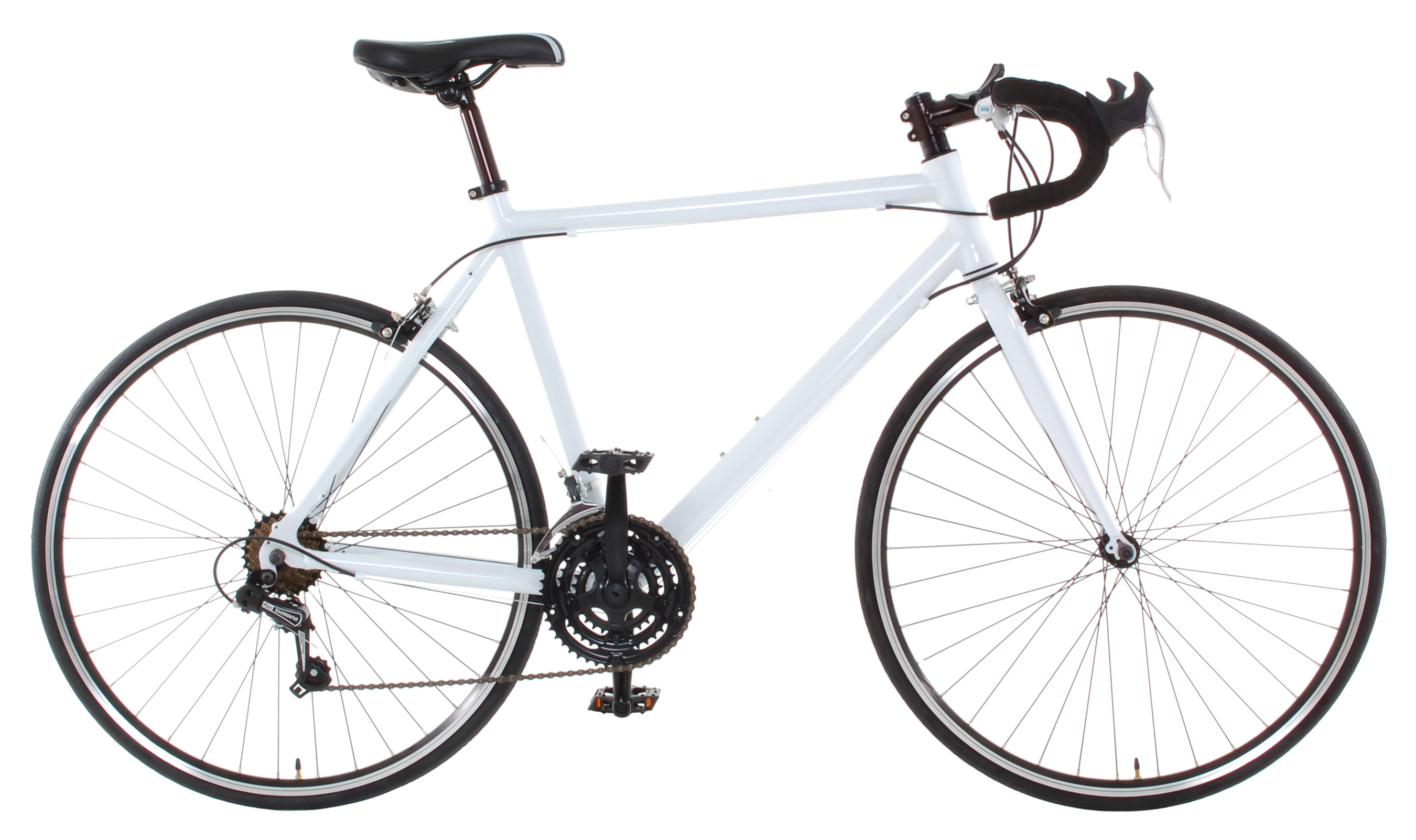 Color:White:Vilano Aluminum Road Bike Commuter Bike Shimano 21 Speed 700c