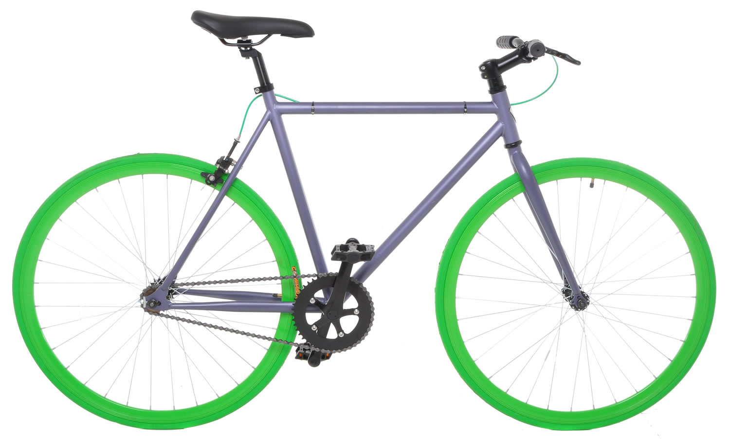 Color:Grey / Green:Vilano Fixed Gear Bike Fixie Single Speed Road Bike